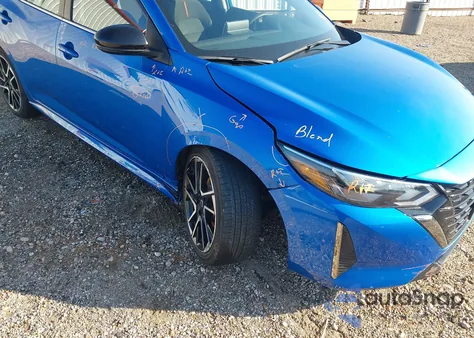 2025 Nissan Sentra Sr из США, поврежденный, VIN 3N1AB8DV8SY312226